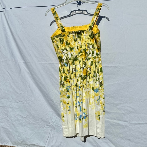 Maggy London yellow floral sleeveless dress size 8.NWT - Picture 2 of 9